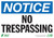 NOTICE No Trespassing