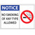 ZING No Smoking Window Decal, Notice No Smoking, Available in Different Sizes and Materials