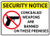 Security Notice, Concealed Weapons Are Banned On These Premises