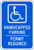 Handicapped Parking Permit Required