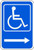 Handicapped Symbol Right Arrow