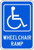 Handicapped Symbol Wheel Chair Ramp