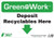 Deposit Recyclables Here, Down Arrow