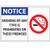 Notice, No smoking sign