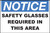 Zing Safety Sign, Notice, Safety Glasses Required In This Area, Available in Different Sizes and Materials