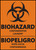Danger sign, Biohazard, contaminated laundry, bilingual