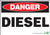 Danger Diesel Sign