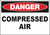 Danger Compressed Air Sign