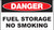 Danger Fuel Storage No Smoking Sign