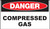 Danger Compressed Gas Sign