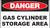 Danger Gas Cylinder Storage Area