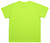 Z-Force lime high visibility recycled pocket t-shirt back view