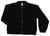 Black removable zip-front fleece jacket liner for high-visibility outer shell