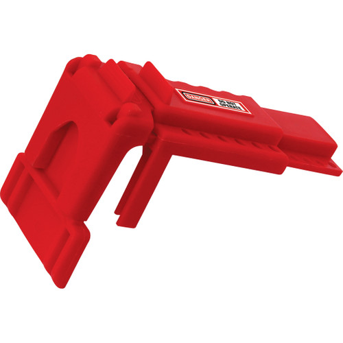 Jobsite Safety - Lockout Tagout - Valve and Hose Lockouts - Verrouillage de  vanne à bille de style cale, 4-1/8 pouce x 10-1/16 pouce x 2-15/16 pouce,  rouge, métal enduit de poudre