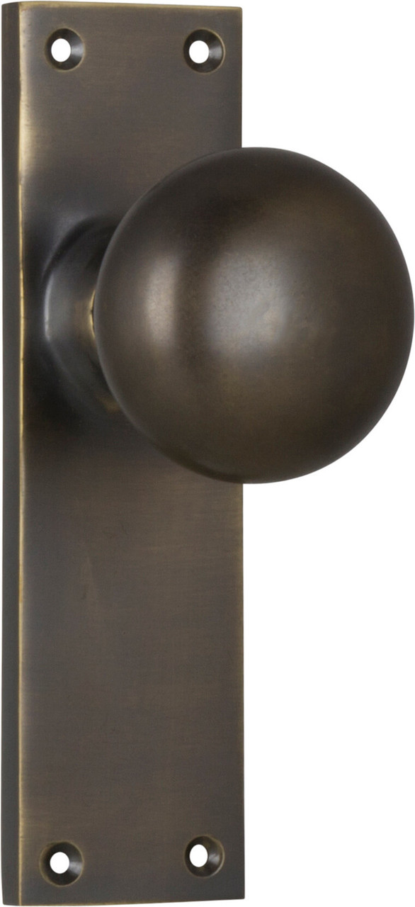 Bronze Heavy Oval Door Knob Set Classic Hardware Sold as a Pair