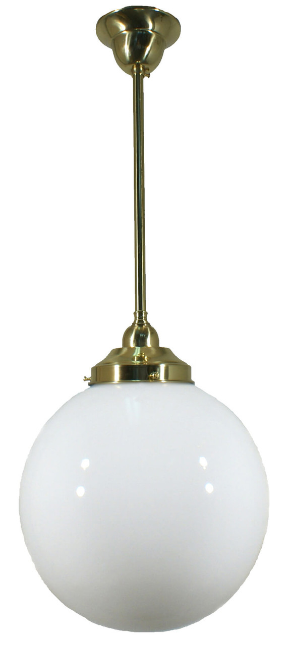 Lode Lighting Rod Pendant Light, Sphere Glass, 250mm
