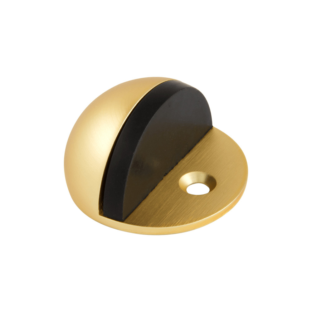 Gainsborough Floor Mounted Door Stop 45mm Satin Brass