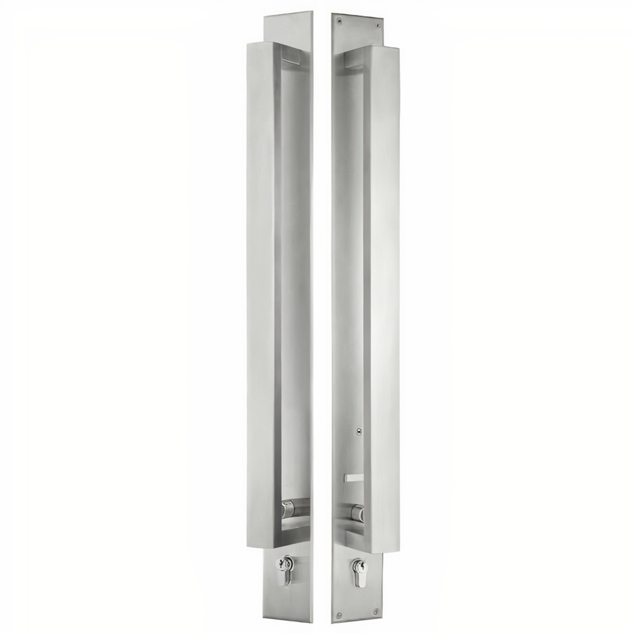 Gainsborough Trilock Omni Back to Back Entrance Pull Handle Set