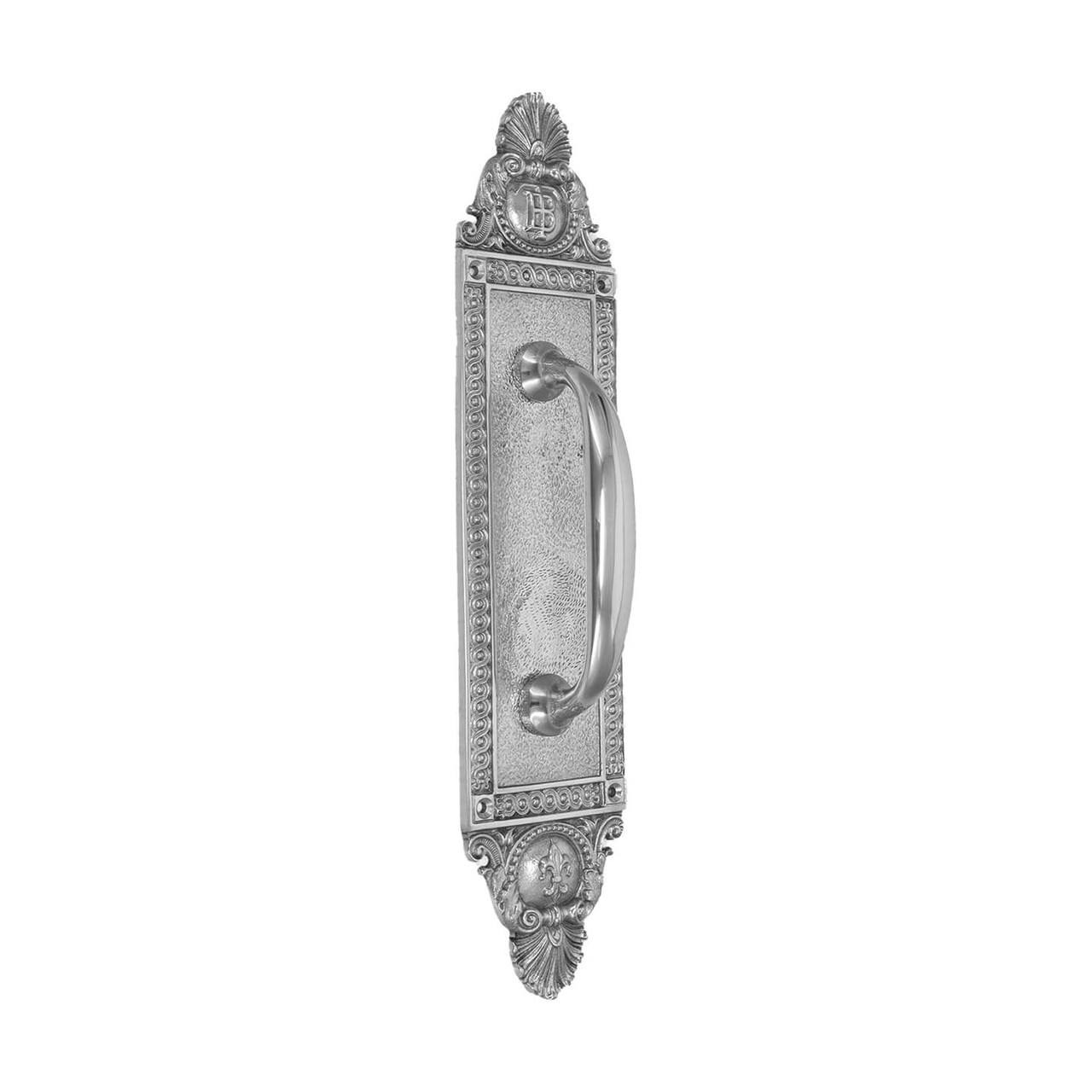 Domino Shaker Pull Handle | Shell Plate | Chrome