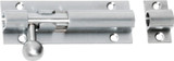 Tradco Barrel Bolt - 75 x 25mm - Satin Chrome