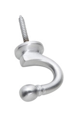 Tradco Curtain Tie Back Hook - 45mm - Satin Chrome