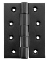 Tradco Cast Iron Fixed Pin Hinge - 100 x 75mm - Matte Black