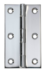 Tradco Fixed Pin Hinge - 89 x 50mm - Chrome