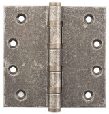 Tradco Ball Bearing Hinge - 100 x 100mm - Rumbled Nickel