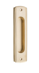 Tradco Art Deco Sliding Door Flush Pull - 150 x 43mm - Satin Brass