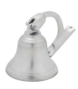 Tradco Ships Bell with Rope - 100mm - Satin Chrome
