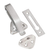 Tradco Hopper Window Catch - 74 x 39mm - Satin Chrome