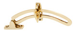 Tradco Quadrant Stay - 150mm - Polished Brass