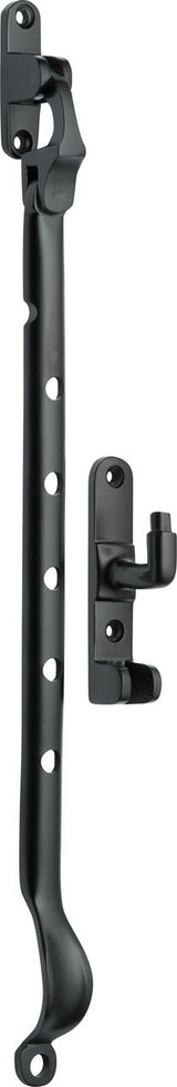 Tradco Side Mounted Casement Stay - 300mm - Matte Black