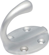 Tradco Oval Robe Hook - 50 x 42mm - Satin Chrome