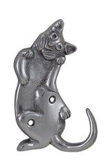 Cat Coat Hook - 120 x 75mm - Aluminium
