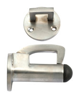 Tradco Hook Wall Mounted Door Stop - 70mm - Satin Chrome