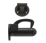 Tradco Hook Wall Mounted Door Stop - 70mm - Matte Black