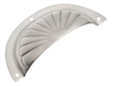 Tradco Fluted Sheet Brass Drawer Pull Handle - 97mm - Satin Nickel