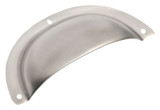 Tradco Sheet Brass Drawer Pull Handle - 97mm - Satin Nickel