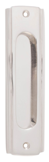 Tradco Art Deco Sliding Door Flush Pull - 150 x 43mm - Polished Nickel