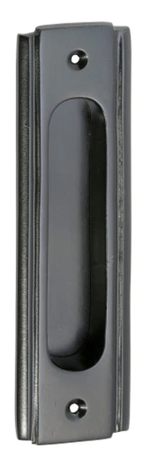 Tradco Art Deco Sliding Door Flush Pull - 150 x 43mm - Matte Black