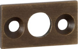 Tradco Flat Plate Bolt Keeper - 7.5mm Bolt - Antique Brass