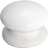 Tradco White Porcelain Cupboard Knob - 32mm