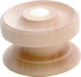 Tradco Timber Cupboard Knob with Decorative Button - 54mm - Pine