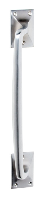 Tradco Classic Offset Pull Handle - 305 x 42mm - Satin Chrome