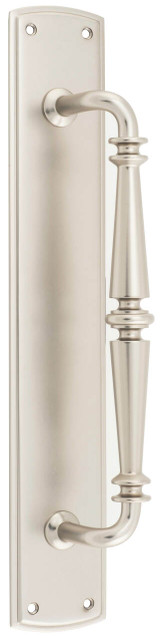 Iver Sarlat Pull Handle with Backplate - 380mm - Satin Nickel