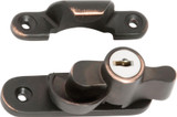 Tradco Lockable Sash Window Fastener - 64 x 20mm - Antique Copper