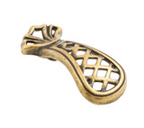 Castella Opera Finger Cupboard Knob Pull - 70mm - Antique Brass