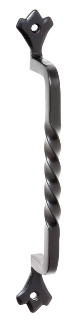 Tradco Iron Twist Door Pull Handle - 187mm - Matte Black