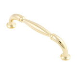 Castella Sovereign Cabinet Pull Handle - 96mm - Polished Gold